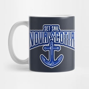 EAST Coast Nova Scotia Nautical Blue Anchor Mug